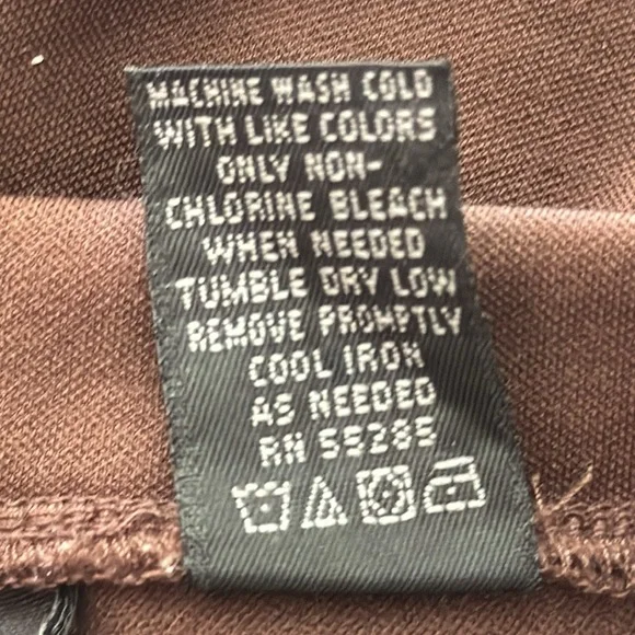 EXPRESS. Extreme Flare Brown Pants, Size S-Regular. - Picture 7 of 9